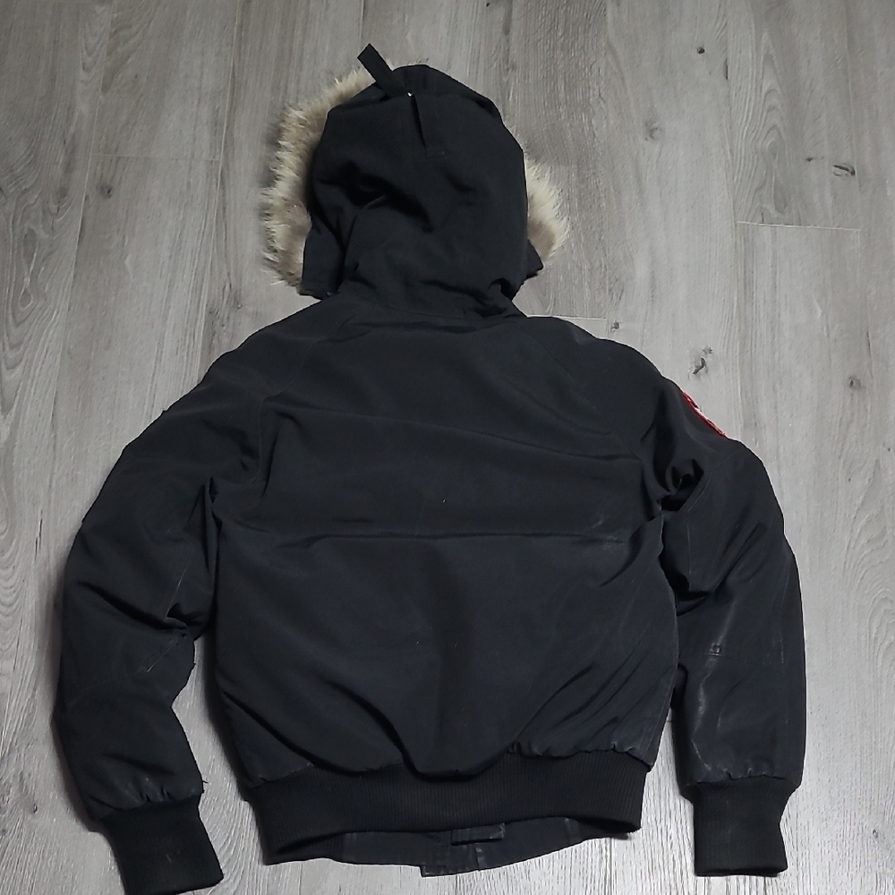 Canada Goose Black Jacket with Fur Hood - Picture 8 of 16